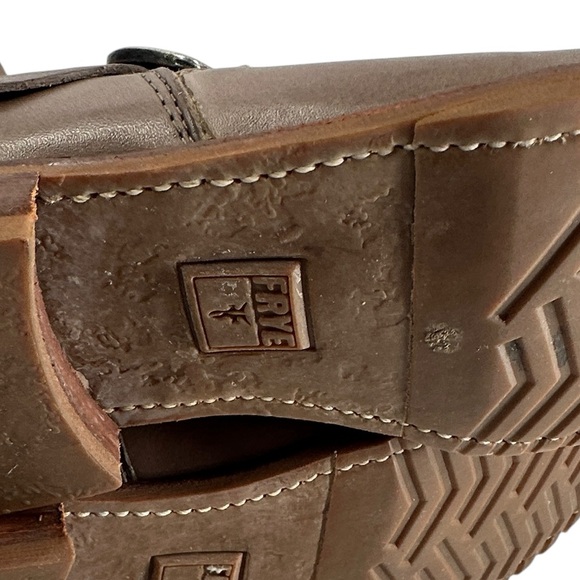 Frye Dark Brown Leather Moto Boots - Picture 12 of 12